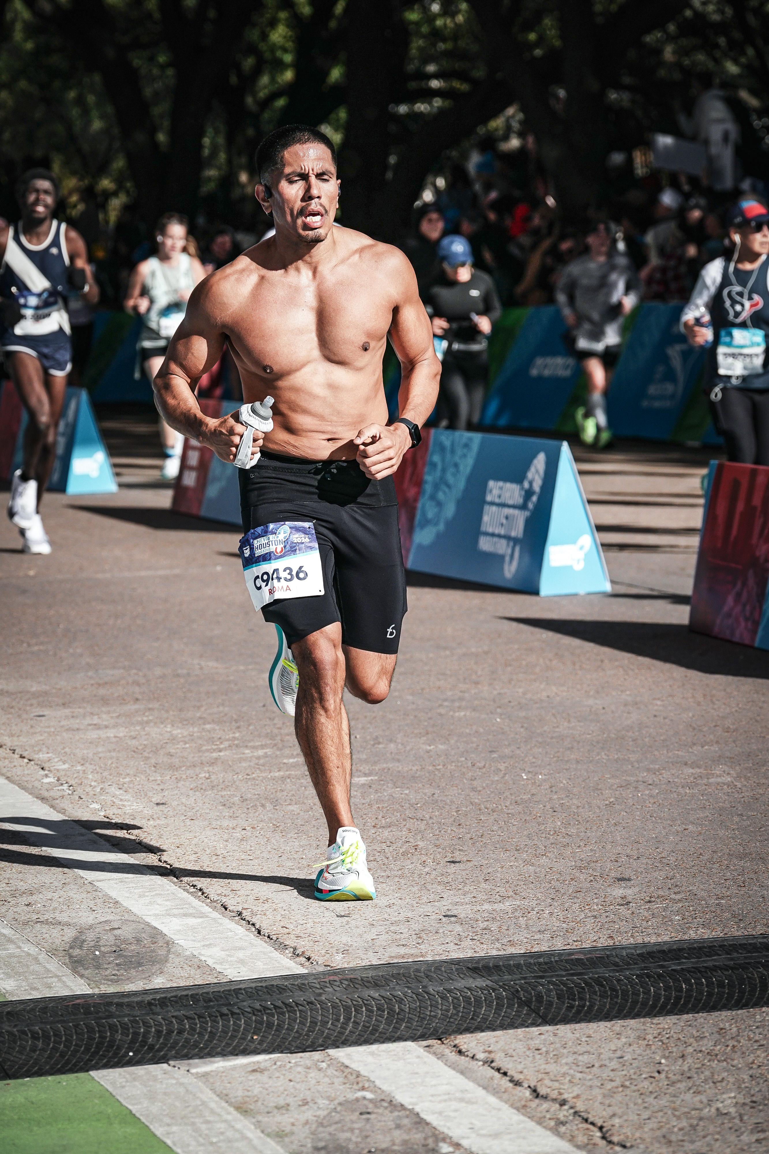 Marathon finish line