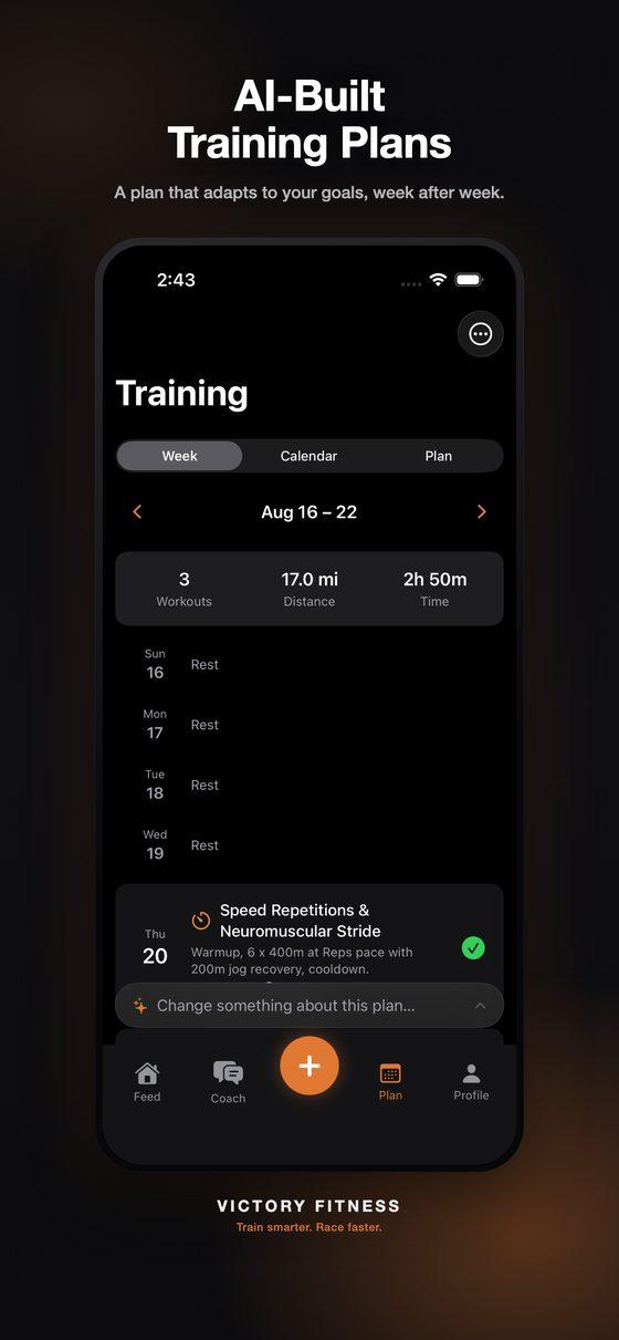 Victory Fitness AI-built training plan